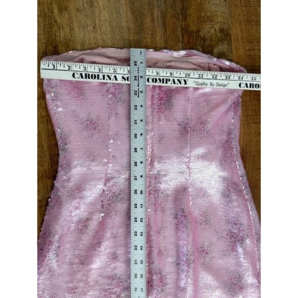 LoveShackFancy Stasia Sequin Dress Sz 2 Love Shack Fancy Flamenco Pink Ethereal - Picture 9 of 16
